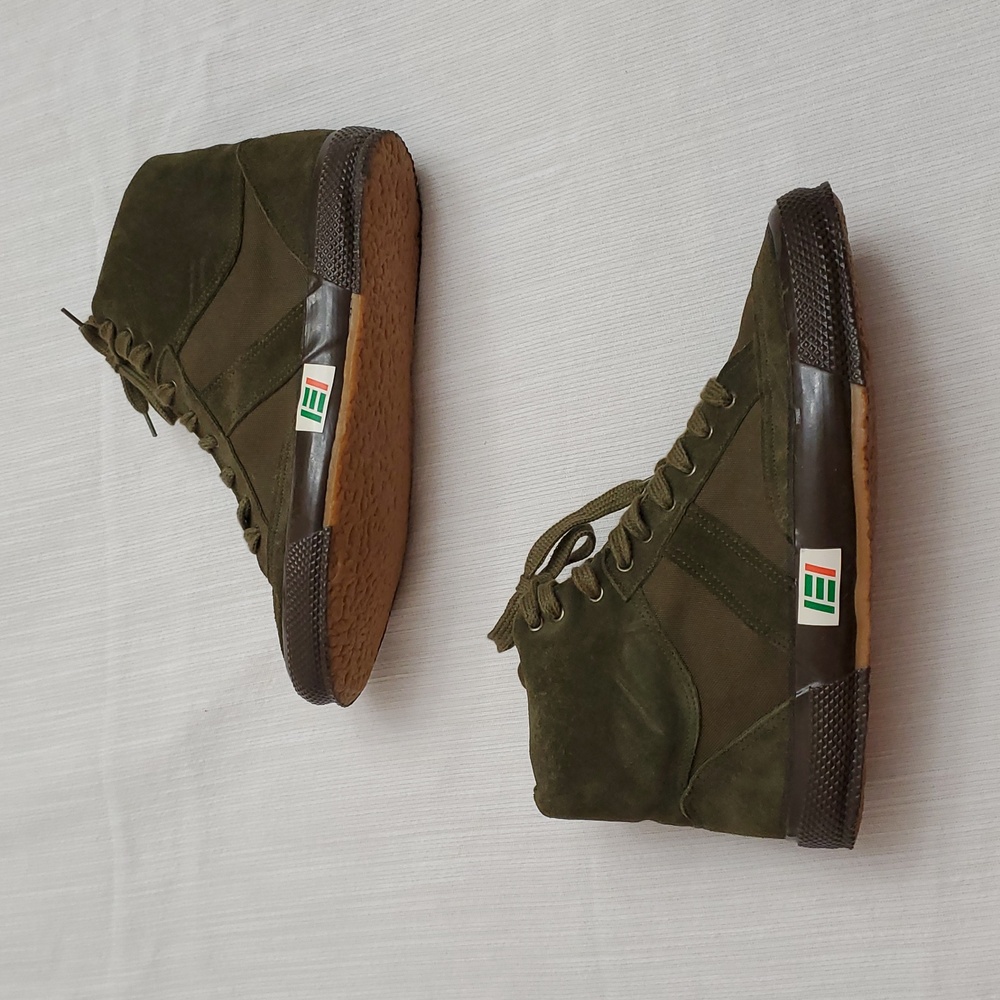 Essercito Italiano Olive Green High-Top UNISEX Sneakers  Sz40.(M7.5-8)(W 9.5-10)